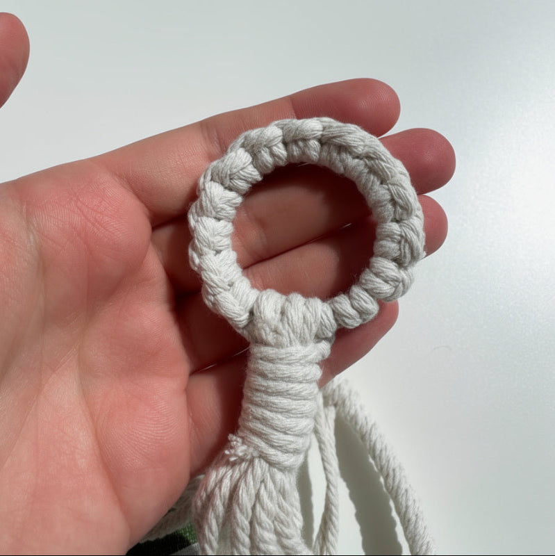 Amaca da Parete per Gatti in Macramé Intrecciata a Mano in Corda di Cotone