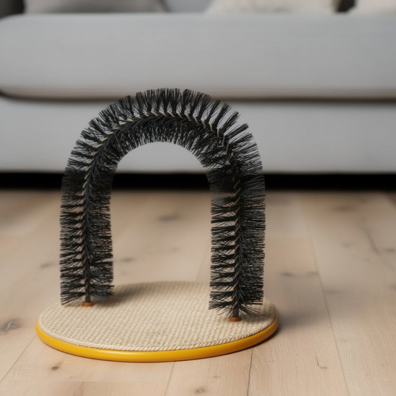Scratch and Brush Play Station for Cats