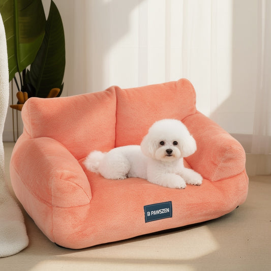 Sofa-Nest aus Angora-Plüsch
